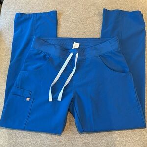 Used Figs Royal Blue scrub pants